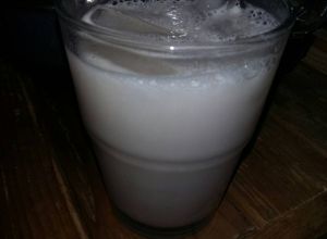 Una foto de Agua fresca de plátano