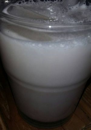 Una foto de Agua fresca de plátano