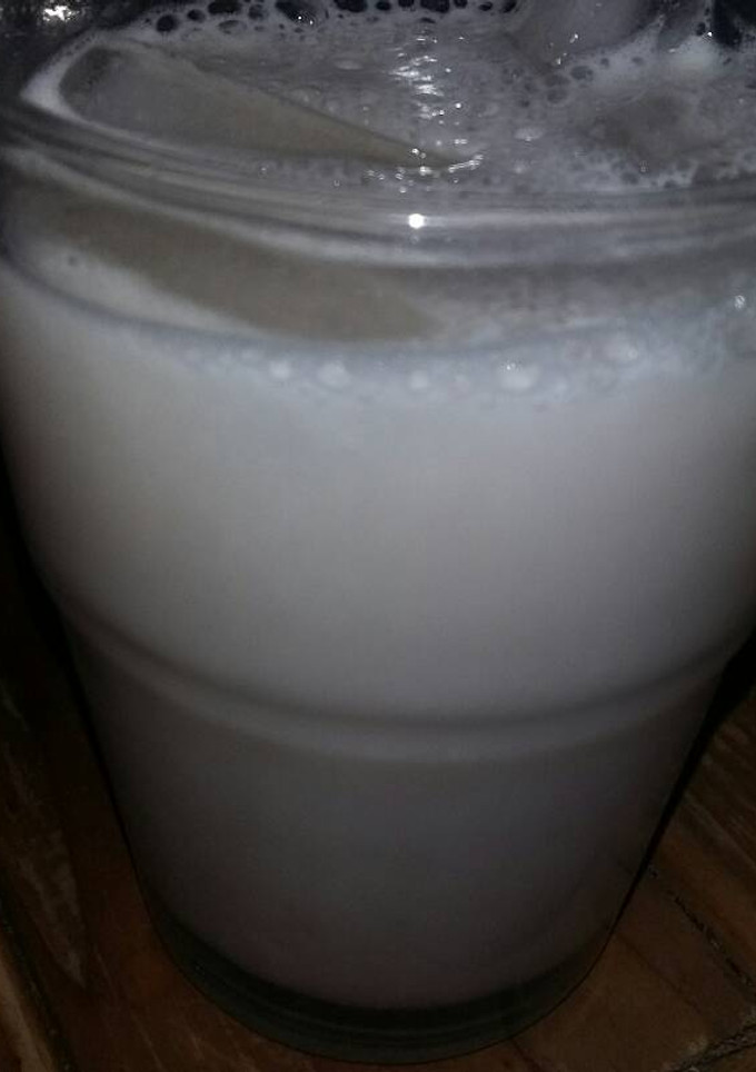 Una foto de Agua fresca de plátano