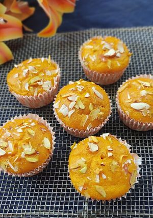 A picture of Mango Cupcake Without Sugar.