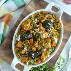 Maharashtrian Masaale Bhaat (Aromatic Rice With Healthy Veggies) A picture of Maharashtrian Masaale Bhaat (Aromatic Rice With Healthy Veggies).