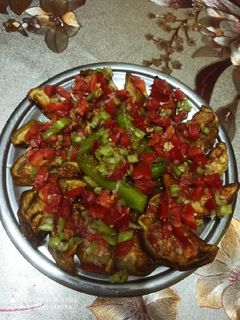 صورة لوصفة باذنجان وفلفل مخلل