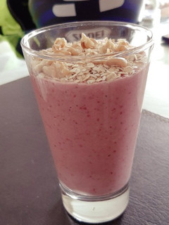 Una foto de Batido de frutilla