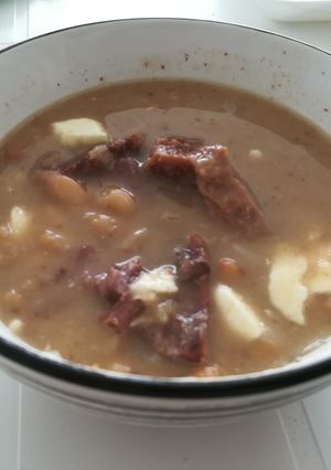 Una foto de Carne para cocer con Frijoles