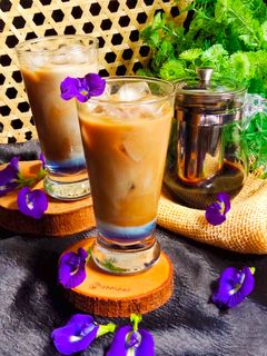 Foto resep Kopi Susu Bunga Telang
