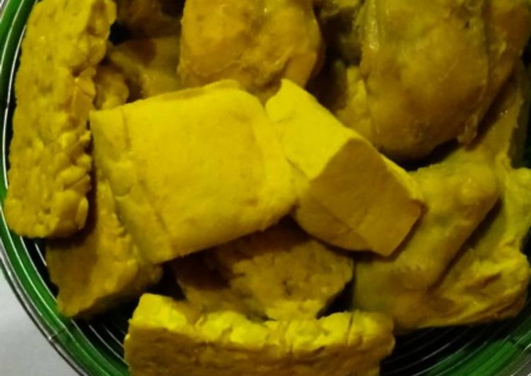 Cara memasak Ungkep Bumbu Kuning Ayam Tempe &Tahu by ...