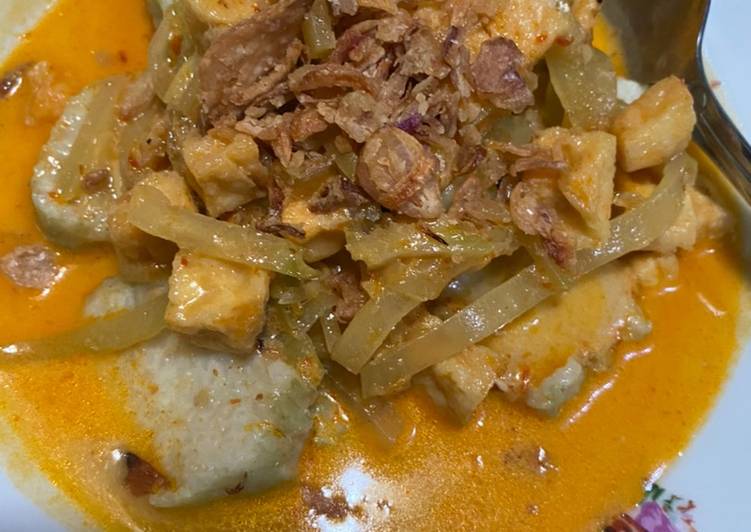 Resep Lontong sayur praktis (manisah/labu siam) Anti Gagal