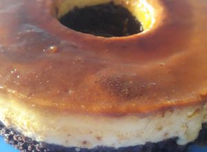 Una foto de Chocoflan