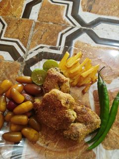 عکسی از دستور مرغ سوخاری