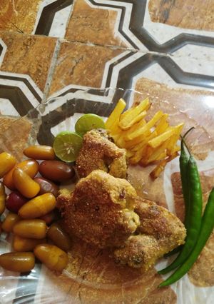 عکسی از دستور مرغ سوخاری