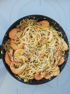 Una foto de Espaguetis, escabeche_curry