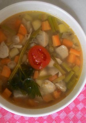 Foto resep Soup Bakso Tanpa MSG