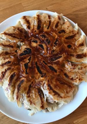 A picture of Juicy pork Gyoza - Japanese #easy.