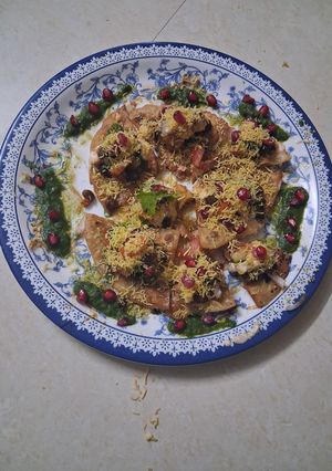 A picture of Tortilla papdi chaat.