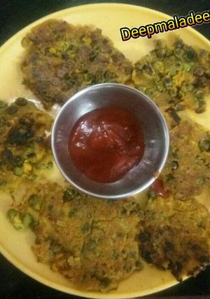 A picture of Healthy and crispy Green chana Bachka.