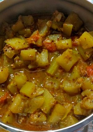 A picture of Lauki Sabzi.