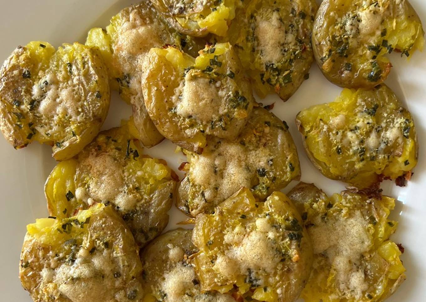 Smashed potatoes