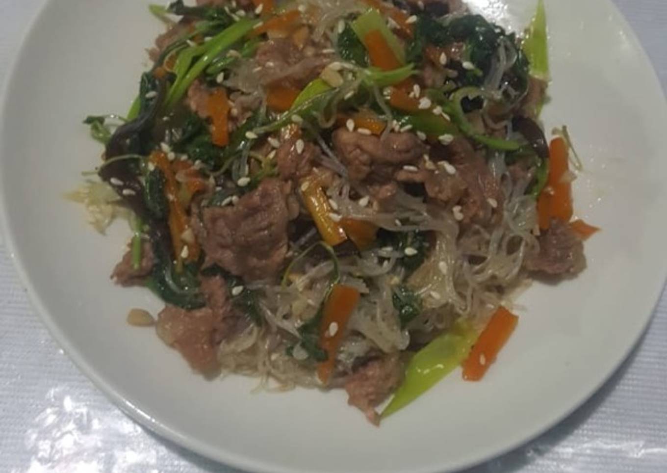 Japchae ala fe Tumis soun Korea