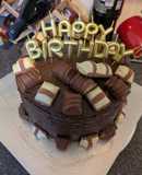 Birthday kinder bueno cake!