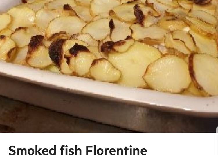 Smoked fish florentine