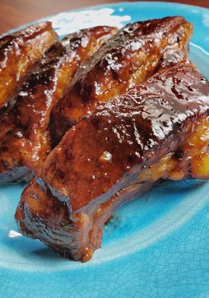 Una foto de Costillas de Cerdo en Salsa Dulce de Vinagre Balsámico