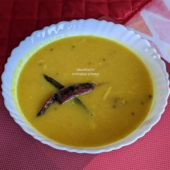 Bhaja Moong Dal (Roasted Moong Dal) A picture of Bhaja Moong Dal (Roasted Moong Dal).