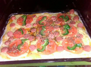 Una foto de Pizza casera