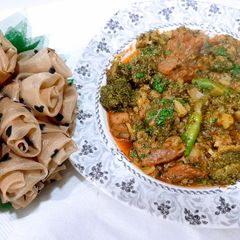 A picture of Stir Fried Lamb with Broccoli🥦.