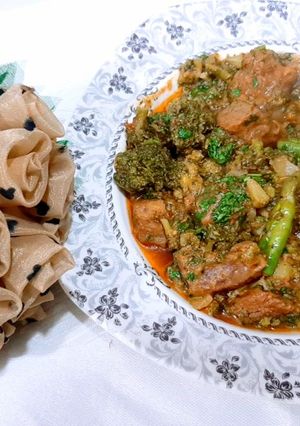 A picture of Stir Fried Lamb with Broccoli🥦.