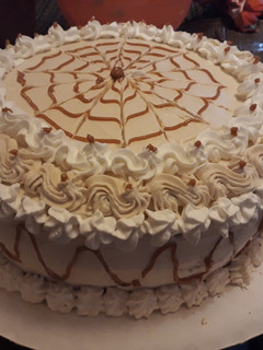 Una foto de Torta moka manjar