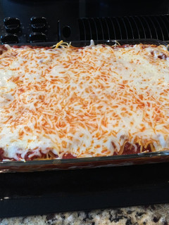 A picture of Baked Spaghetti.