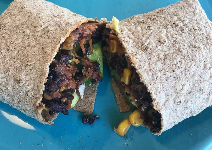 vegan burrito recipe main photo