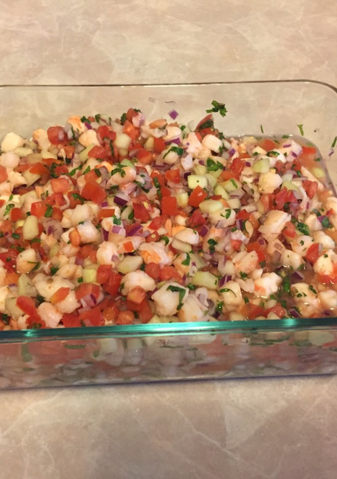 Una foto de Ceviche de Camarón 🍤🍤