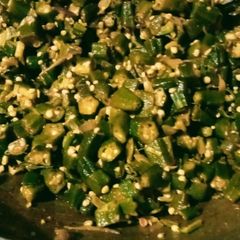 A picture of Masala bhindi.