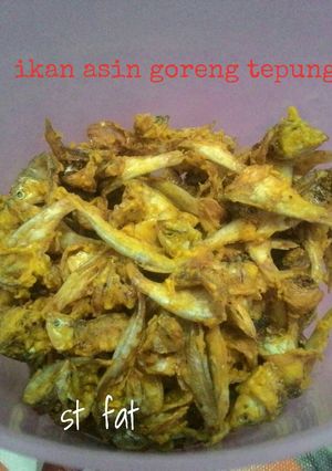 Foto resep Ikan asin goreng tepung