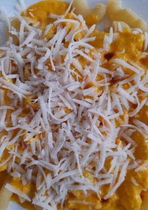 Una foto de Fideos en salsa de ají (no a la huancaína)