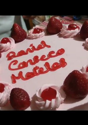 Una foto de Pastel Tres leches de fresa