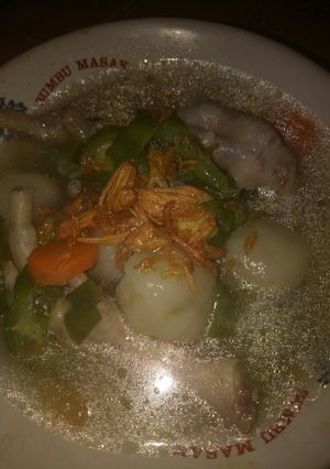 Foto resep Sayur cilok ceker