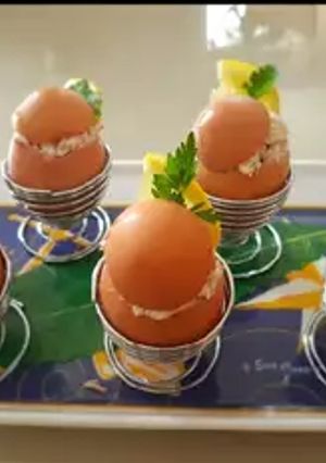 Une photo de Oeufs farcis #pâques