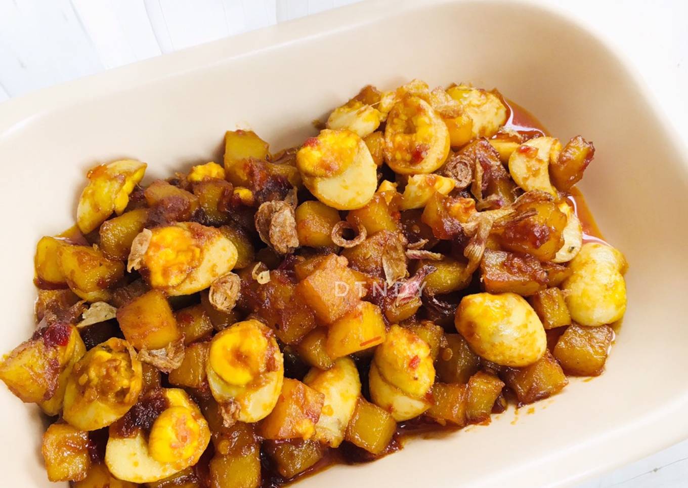 Sambal Goreng Kentang Telur Puyuh