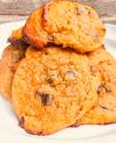 Galletas cetogénicas con chispas de chocolate y calabaza