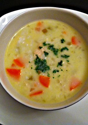 Foto principal de Sopa con pechuga de pollo al estilo de mi hija