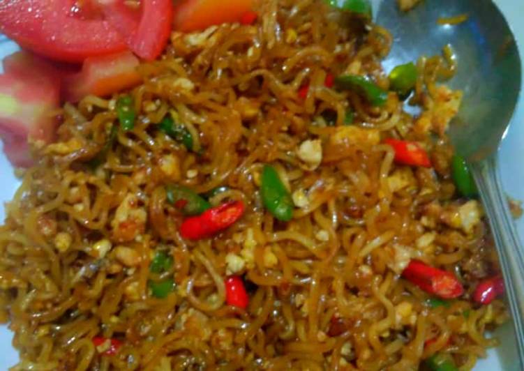 Resep Mie goreng pedas level 3😲 Anti Gagal