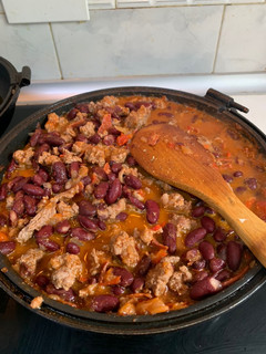 Una foto de Chile con carne