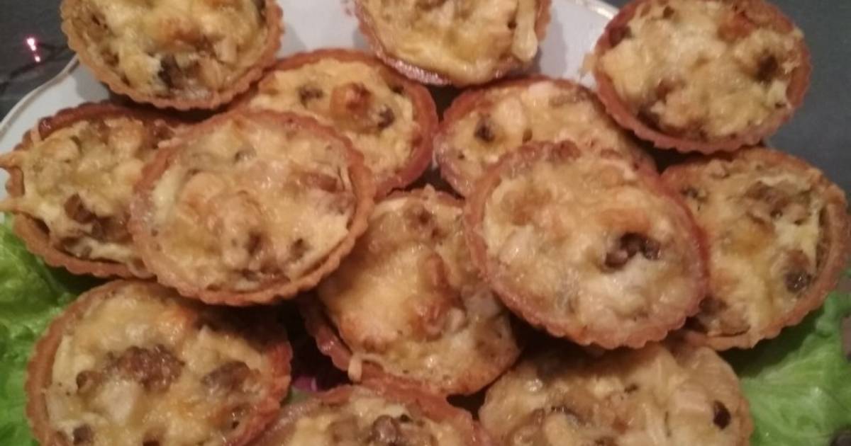 Фото Тарталетки С Курицей И Грибами