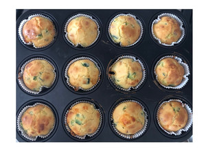 Foto di Muffin salati con zucchine e prosciutto cotto
