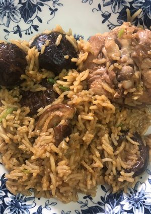 Gambar Nasi ayam mushroom