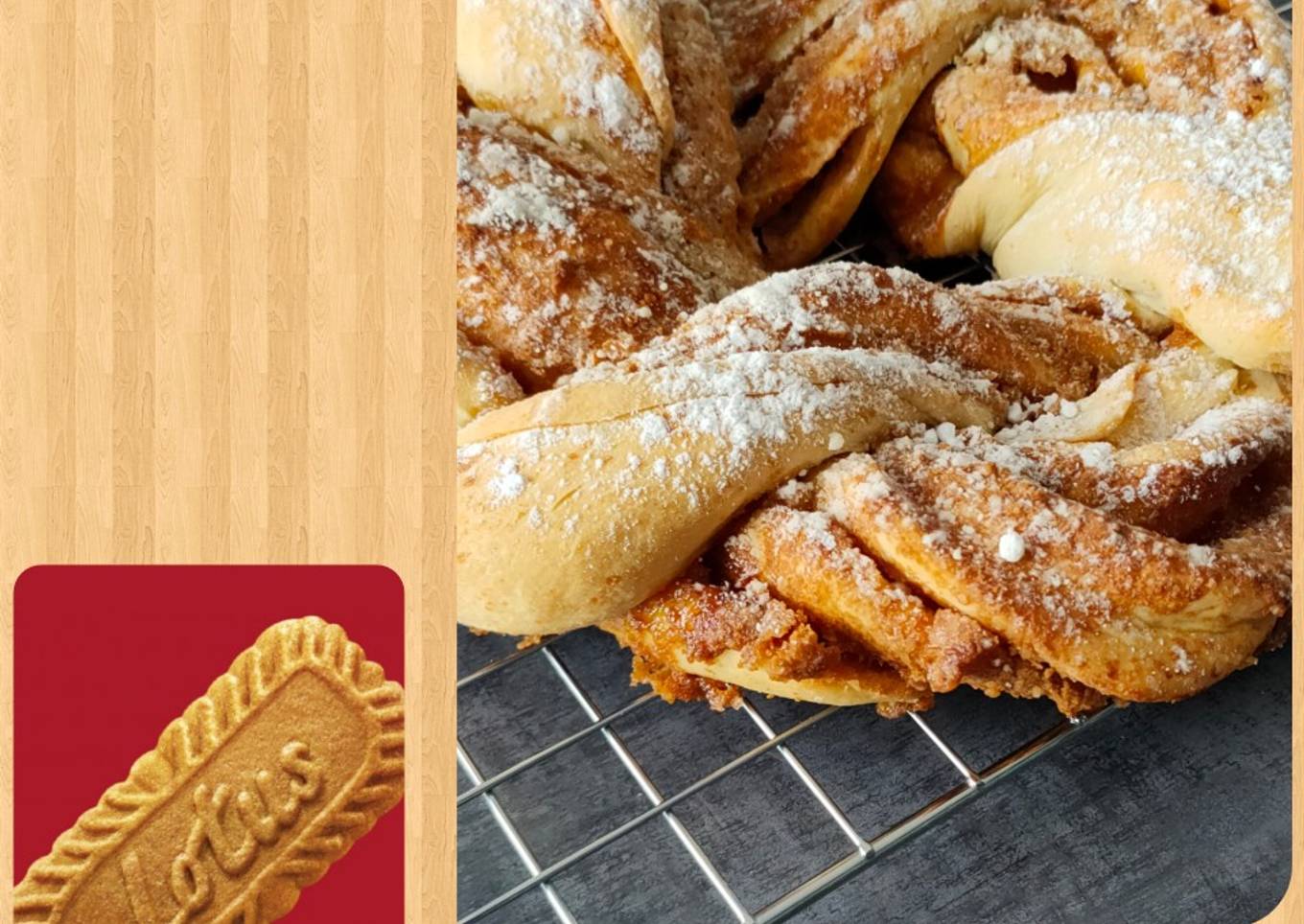 Brioche kringle aux spéculoos