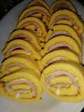 Arrolladitos de jamón y queso de copetín