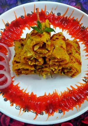A picture of Poha Roll.